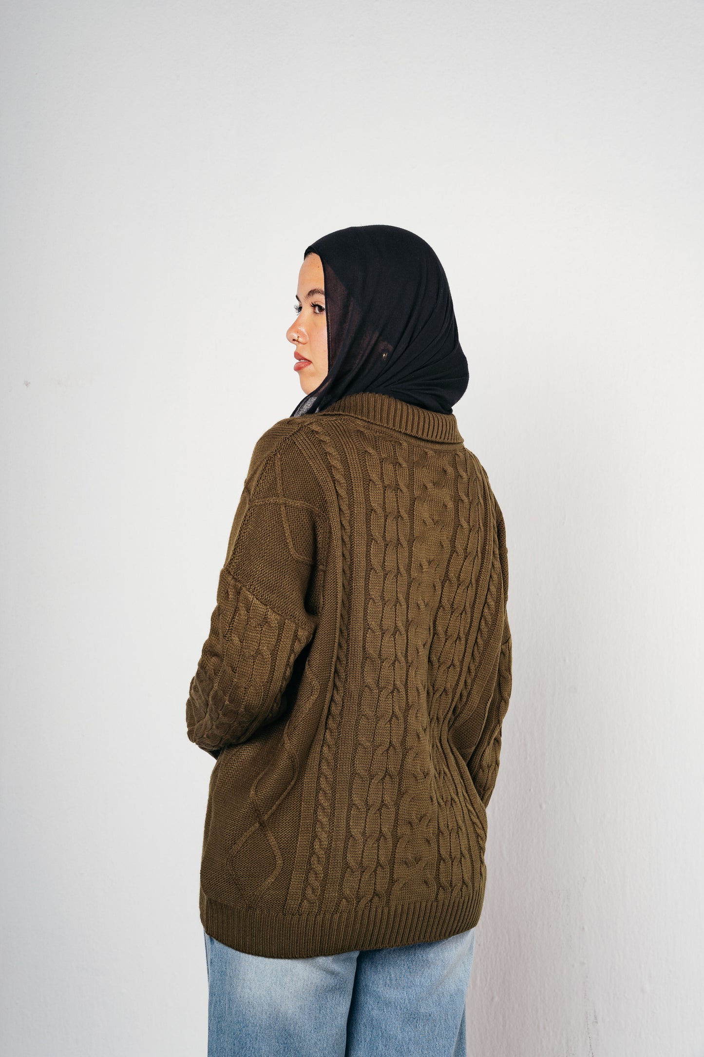 Knit Heaven Pullover in Olive