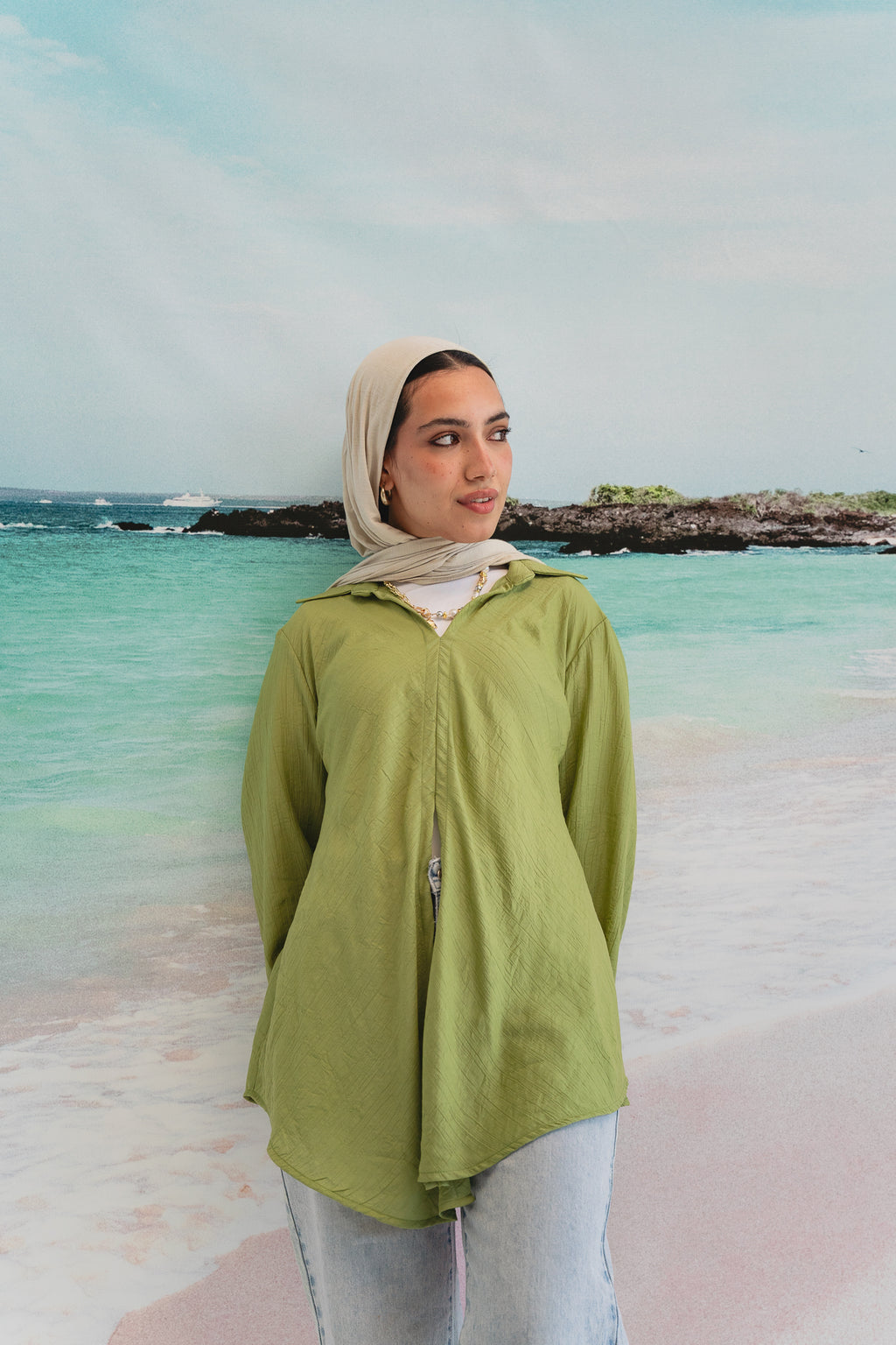 Sea breeze shirt in Pistachio