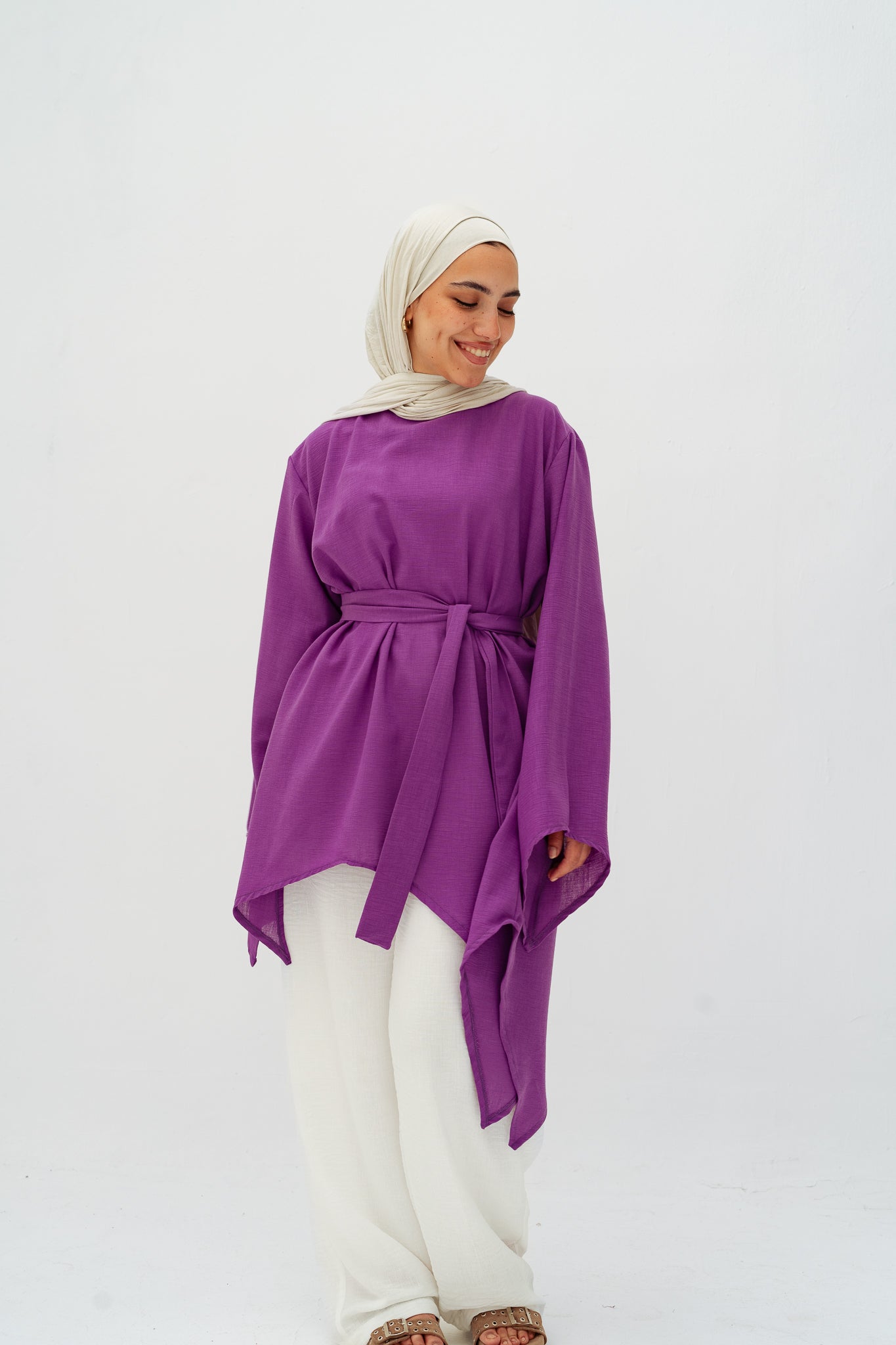Ella asymmetric top in Purple