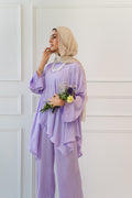 Luxe Drapped Set in Lilac