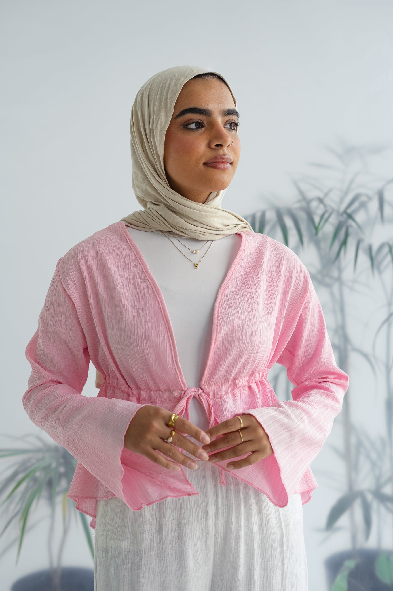 Short celine top in pink
