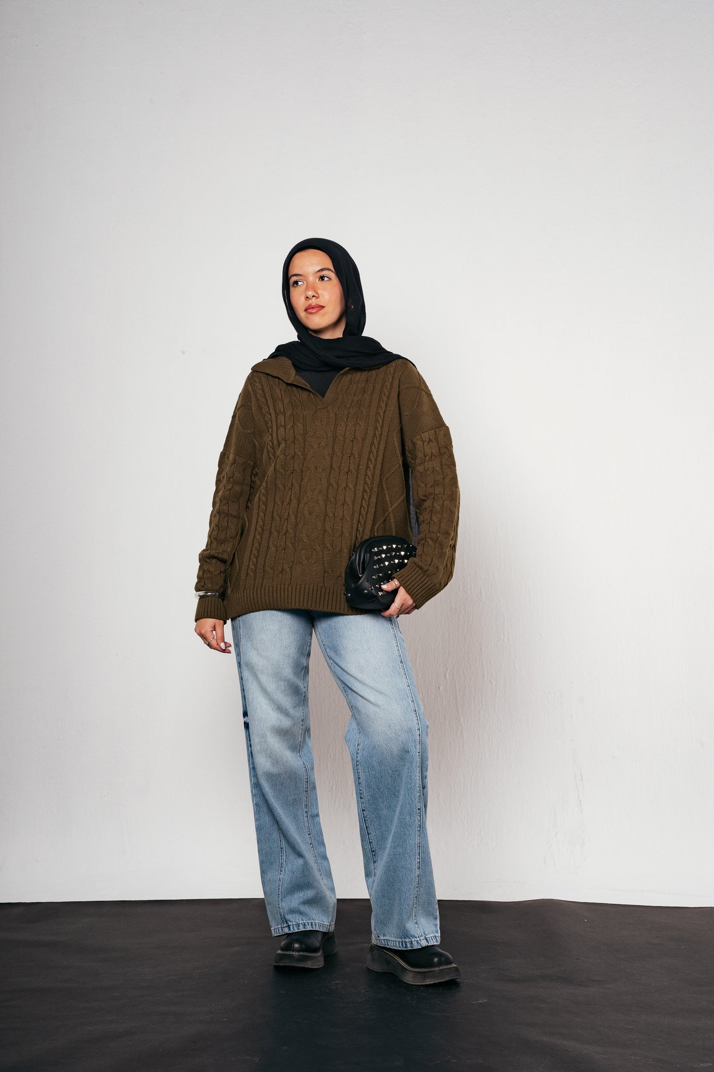 Knit Heaven Pullover in Olive