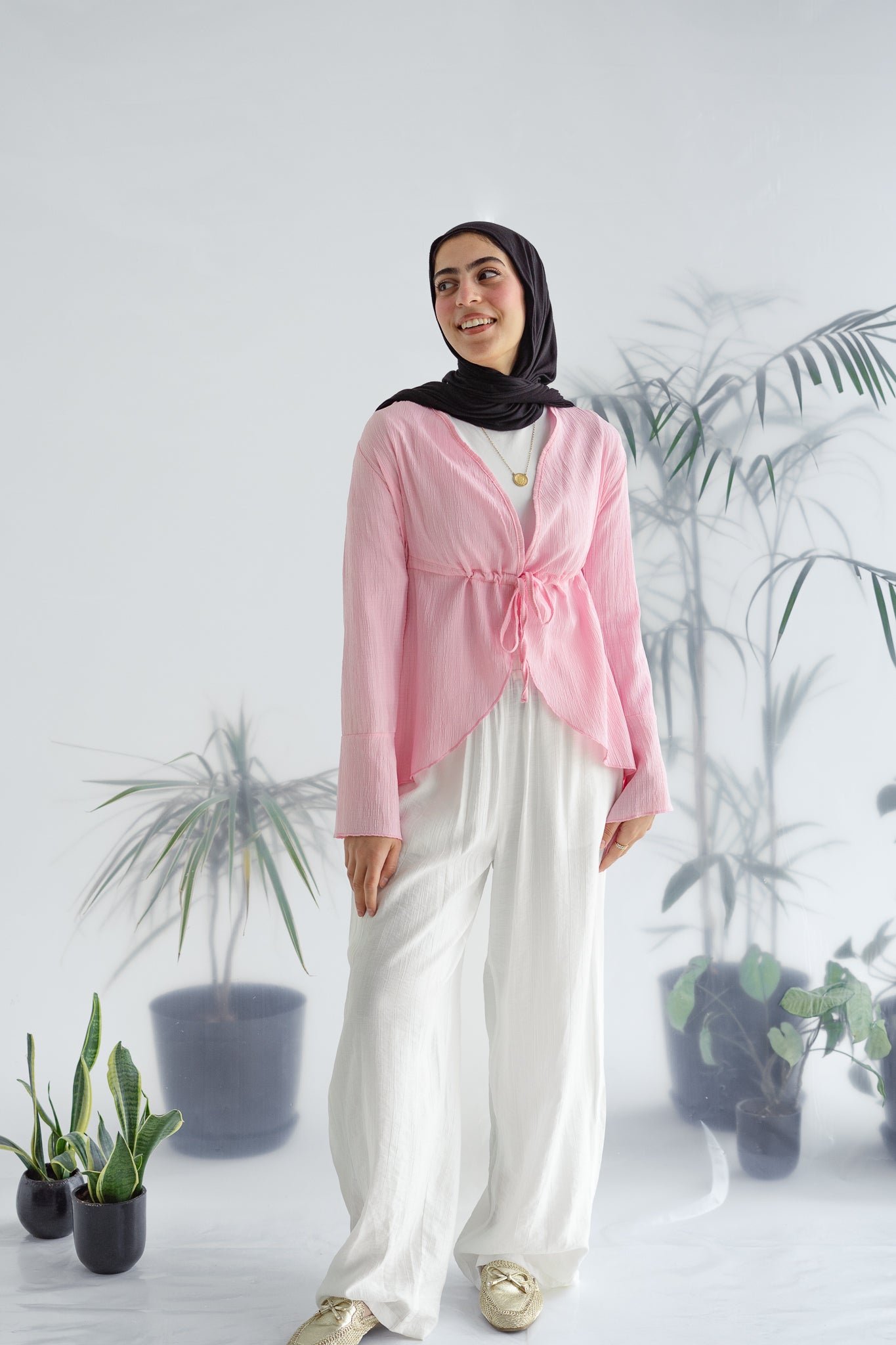 Long celine top in pink