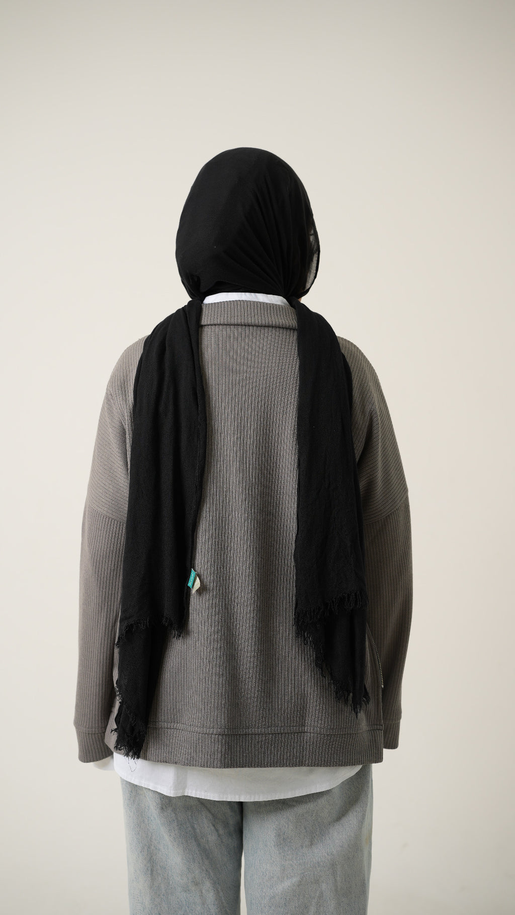 Zip-Up Sweater in Grey