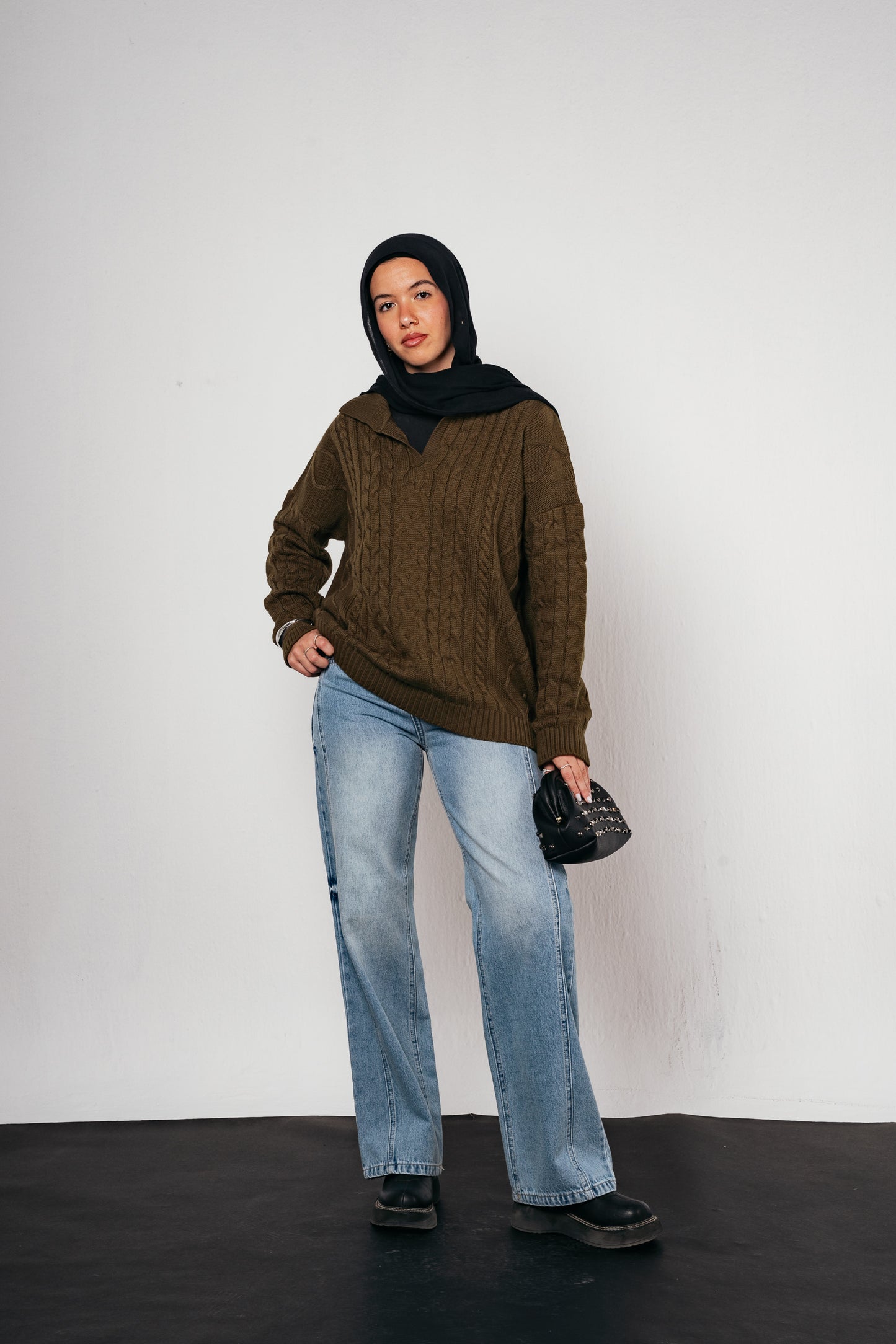 Knit Heaven Pullover in Olive