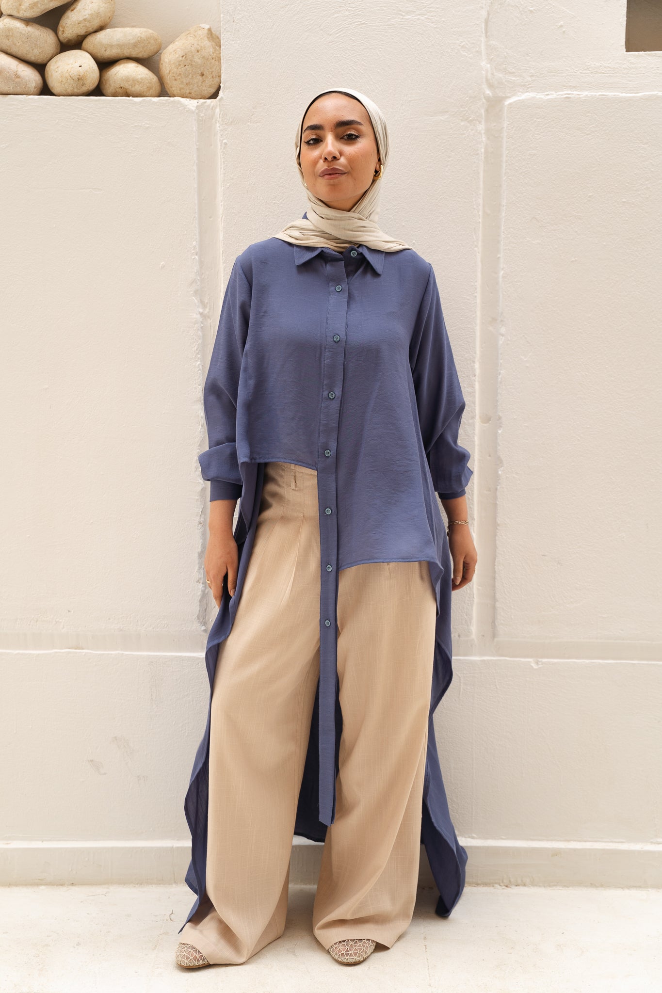 PRE-ORDER All Around Asymmetric Top in Blue