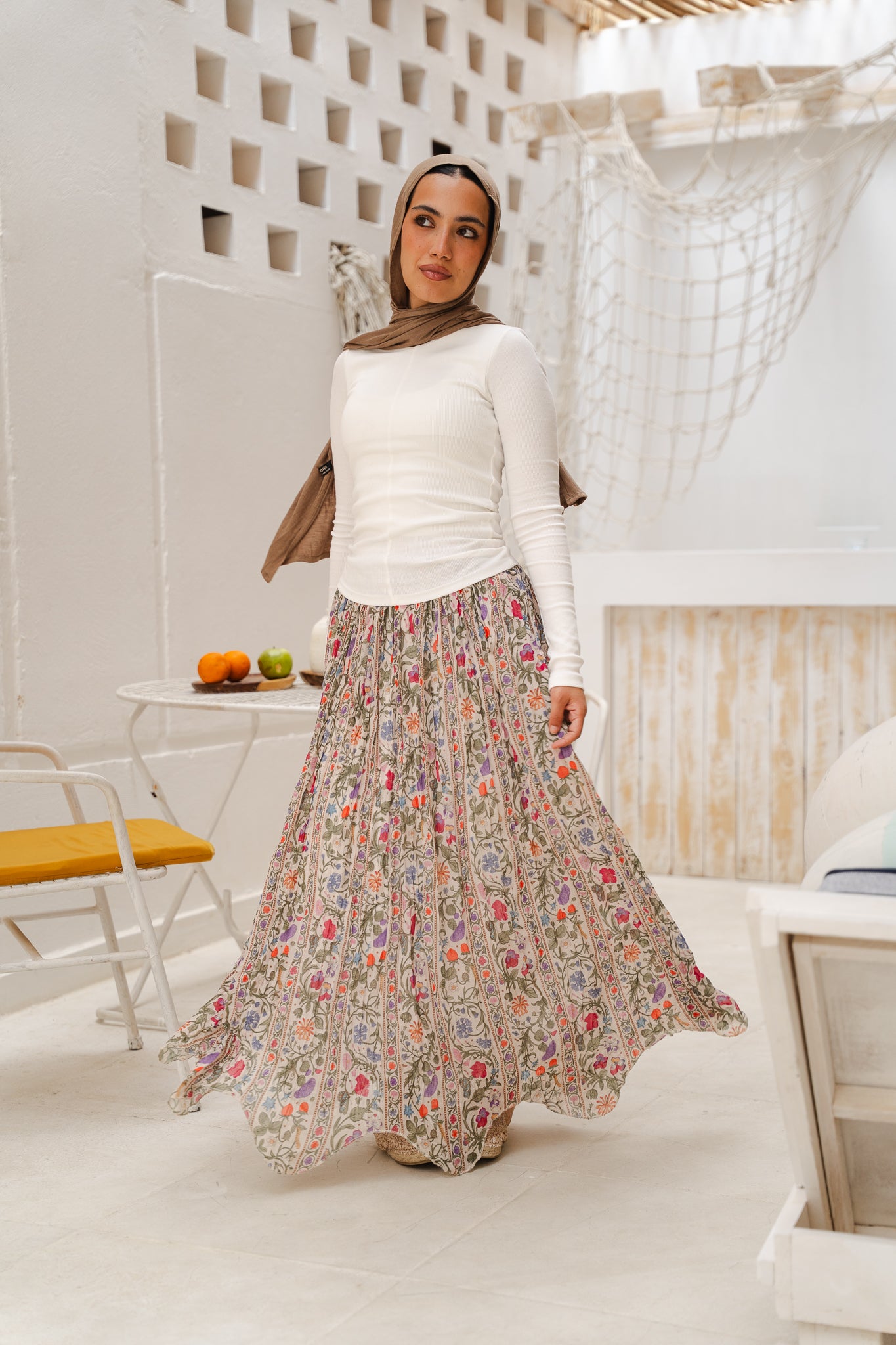 In My Blossom Era Asymmetric Skirt