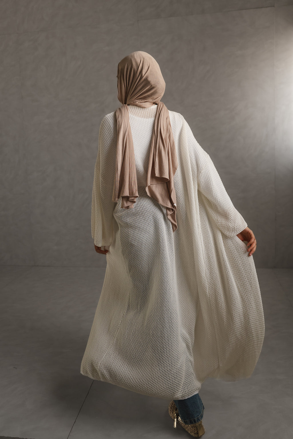 Cloud Crochet Long Cardigan