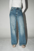 Daily Fit Denim Pants in Mid Blue