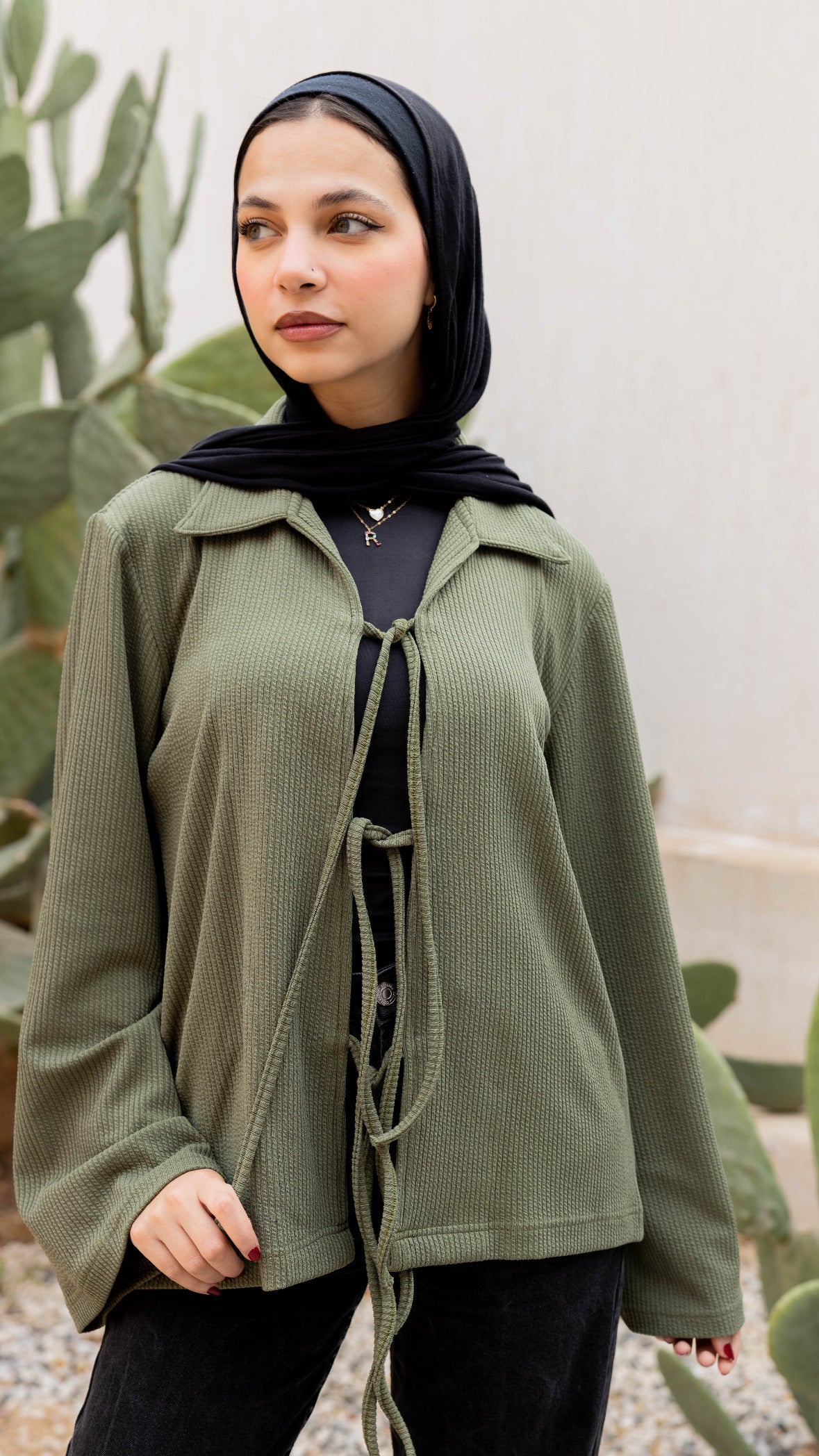 Tied to Go Top in Olive