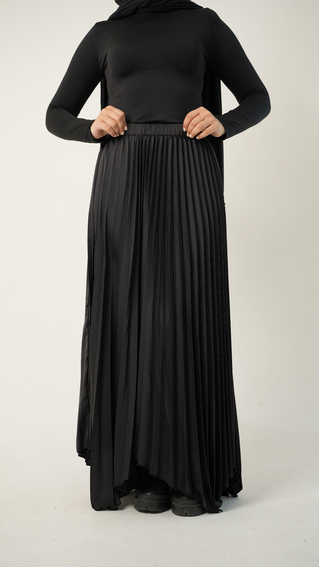 Ash Asymmetrical Skirt in Black