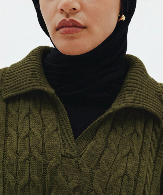 Knit Heaven Pullover in Olive