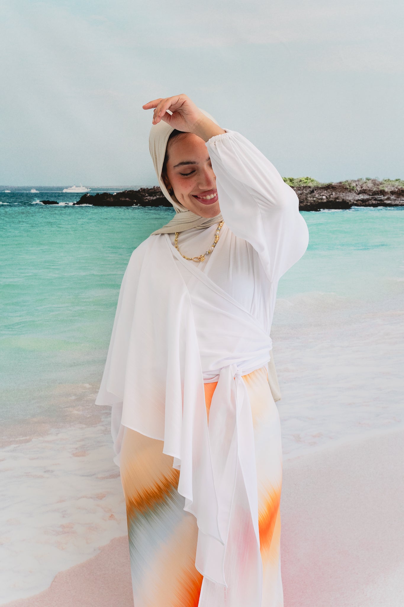 Salty Tie Top in White