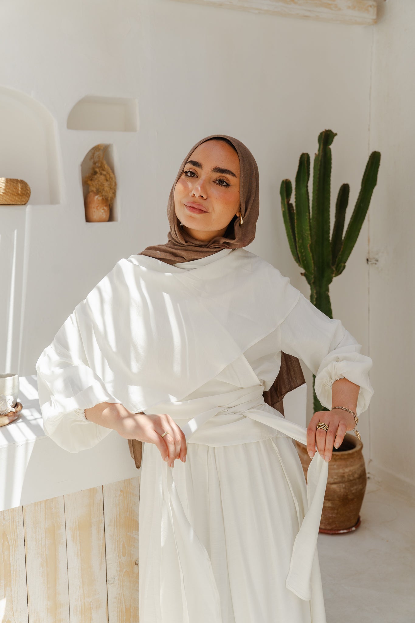 Salty Tie Top in White