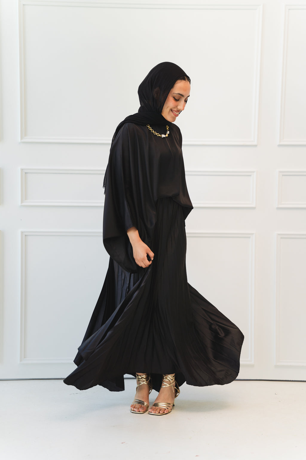 Ash Asymmetrical Skirt in Black