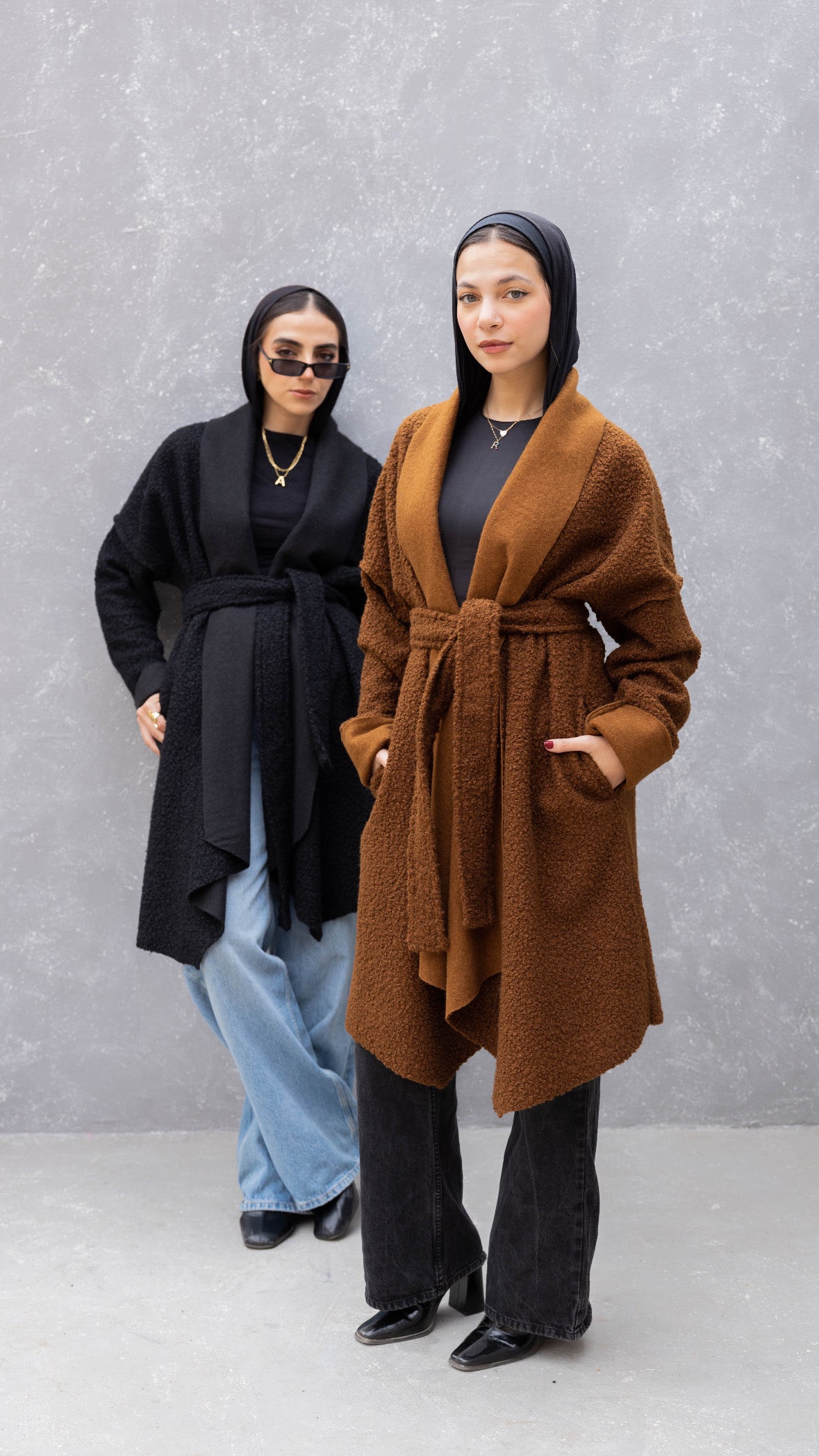 Cuddle up coat in Brown