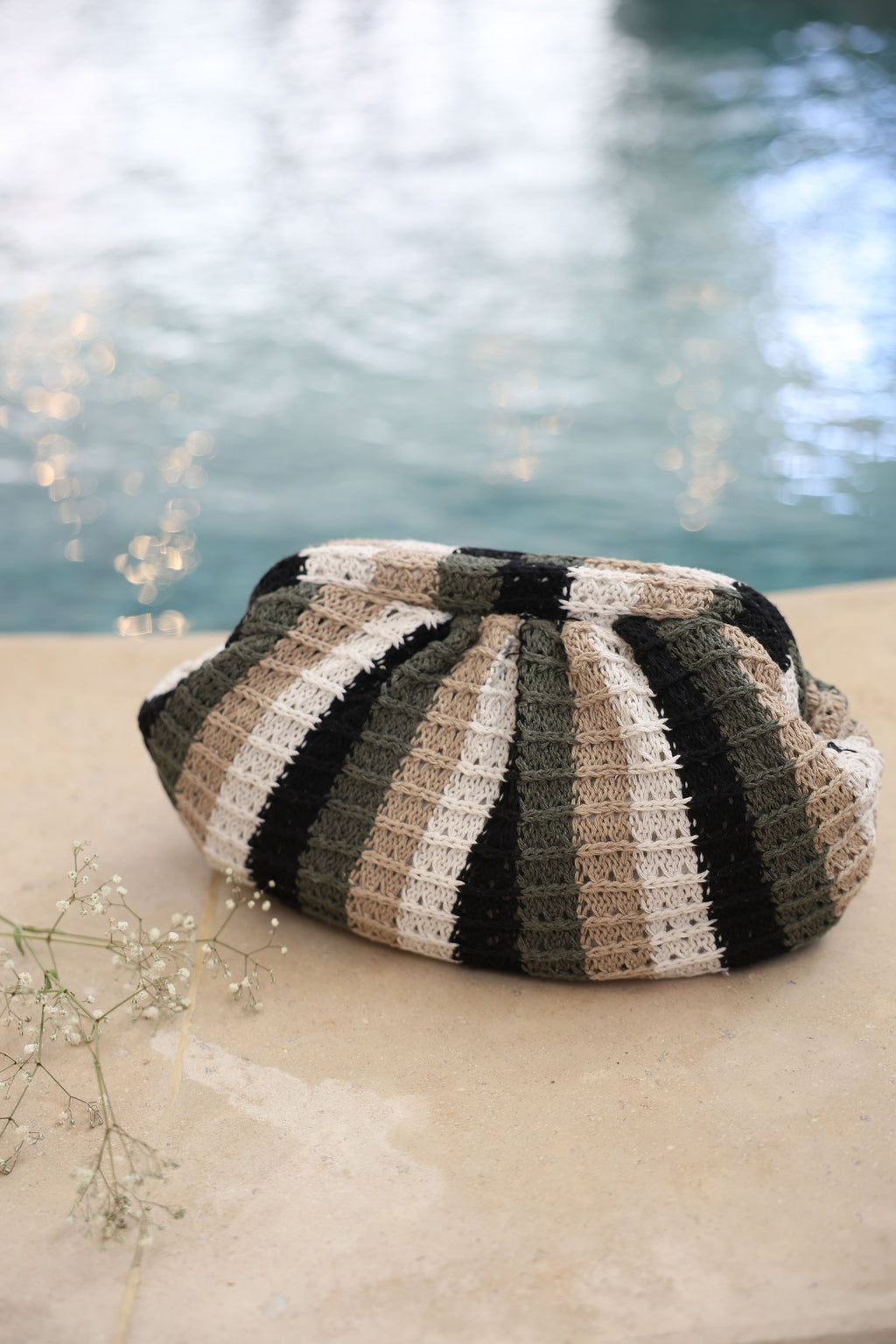 Neutral Woven Clutch