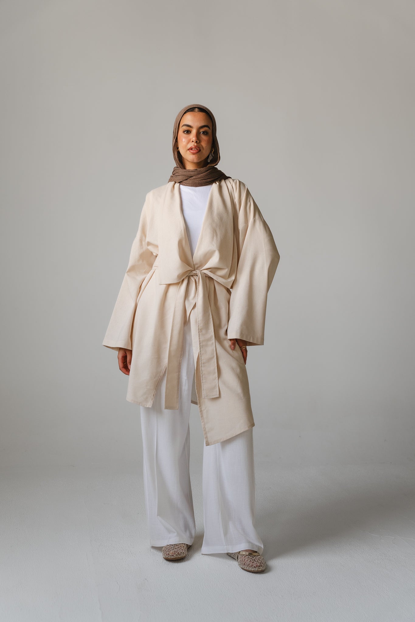 Main Bloom Moment Cardigan in Beige