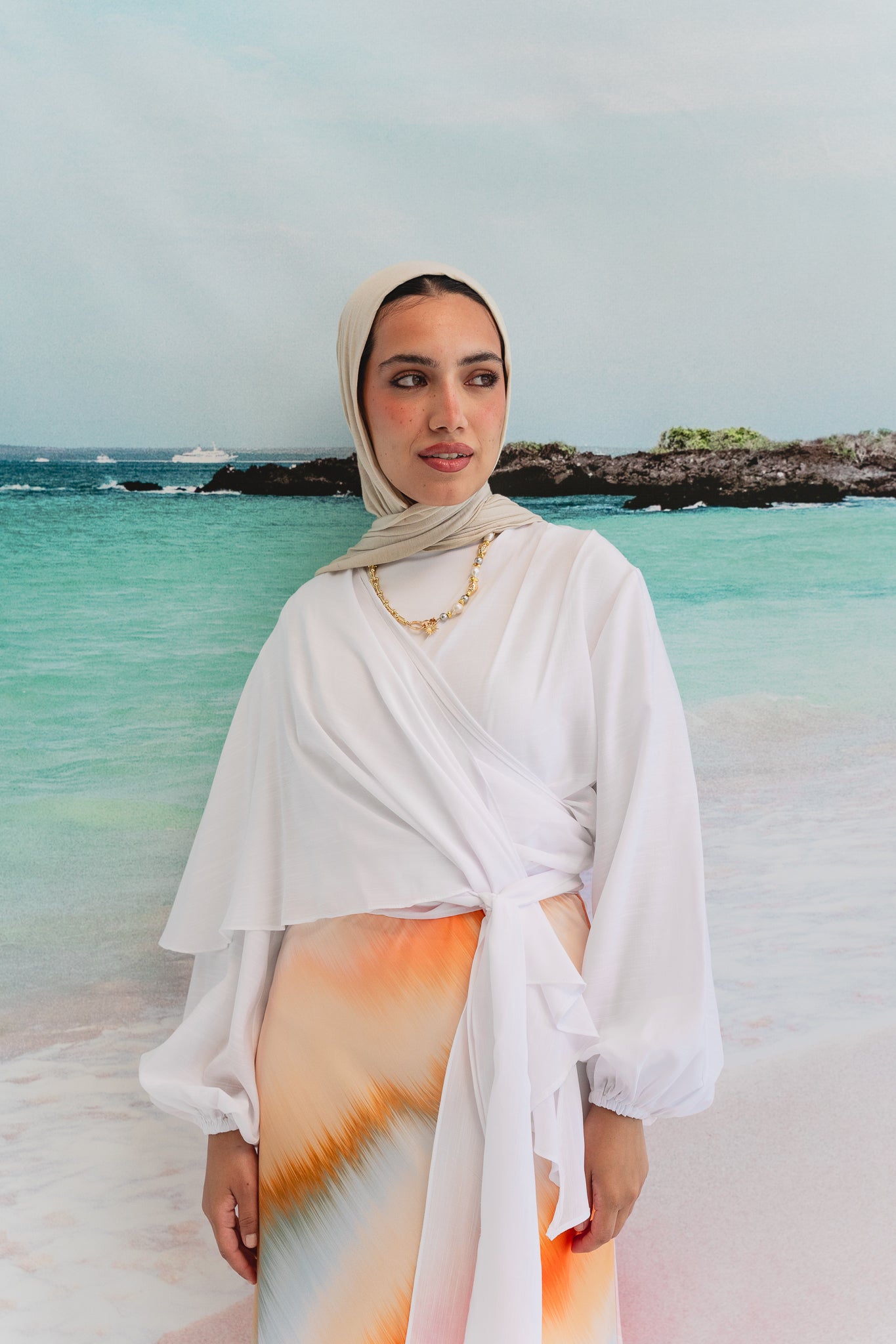 Salty Tie Top in White