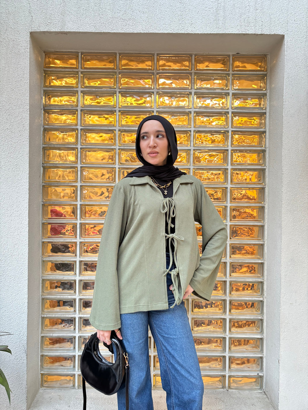 Tied to Go Top in Olive