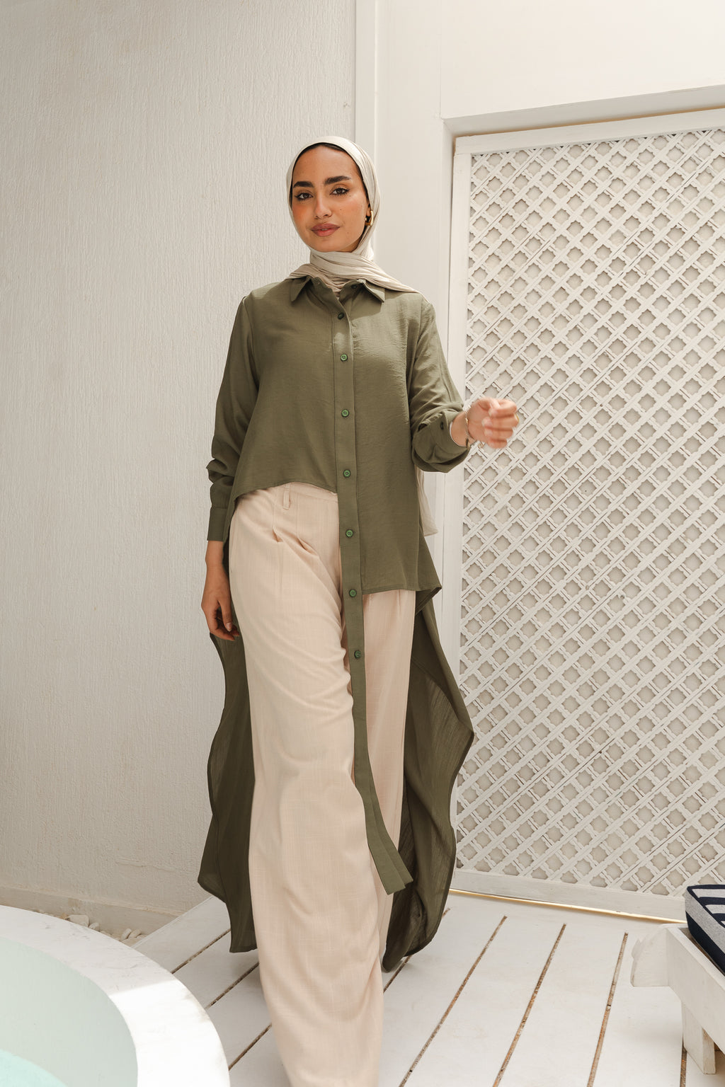 All Around Asymmetric Top in Olive