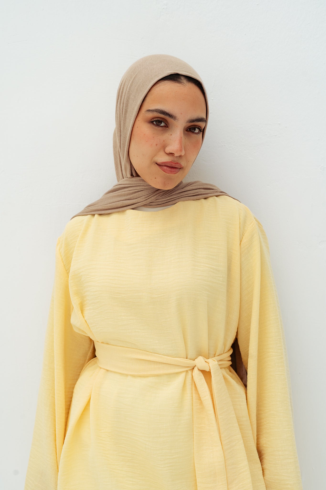 Ella asymmetric top in yellow
