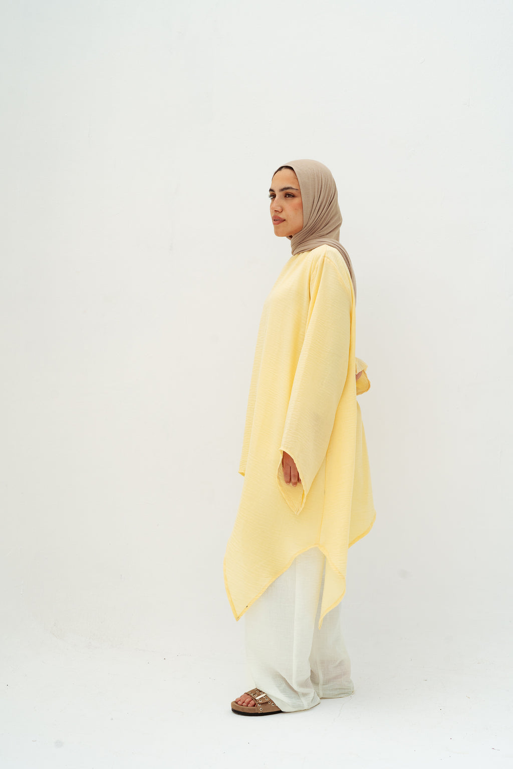 Ella asymmetric top in yellow