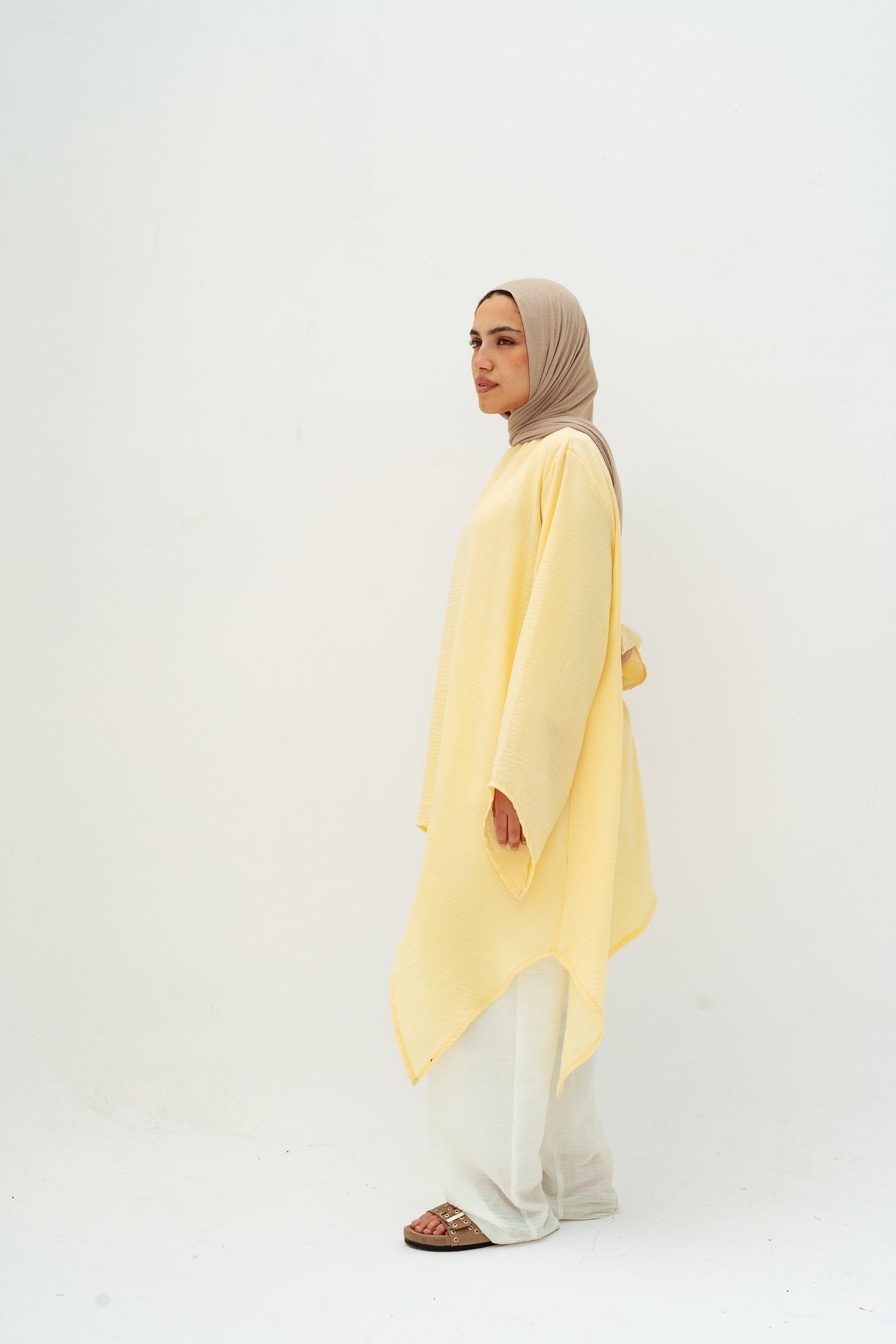 Ella asymmetric top in yellow