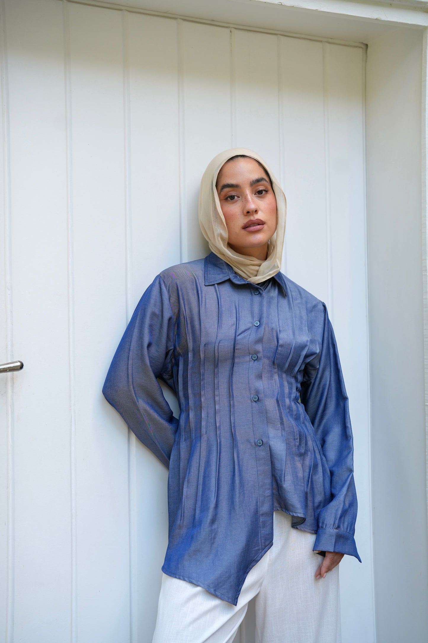 Dreamy Folds Shirt in Indigo
