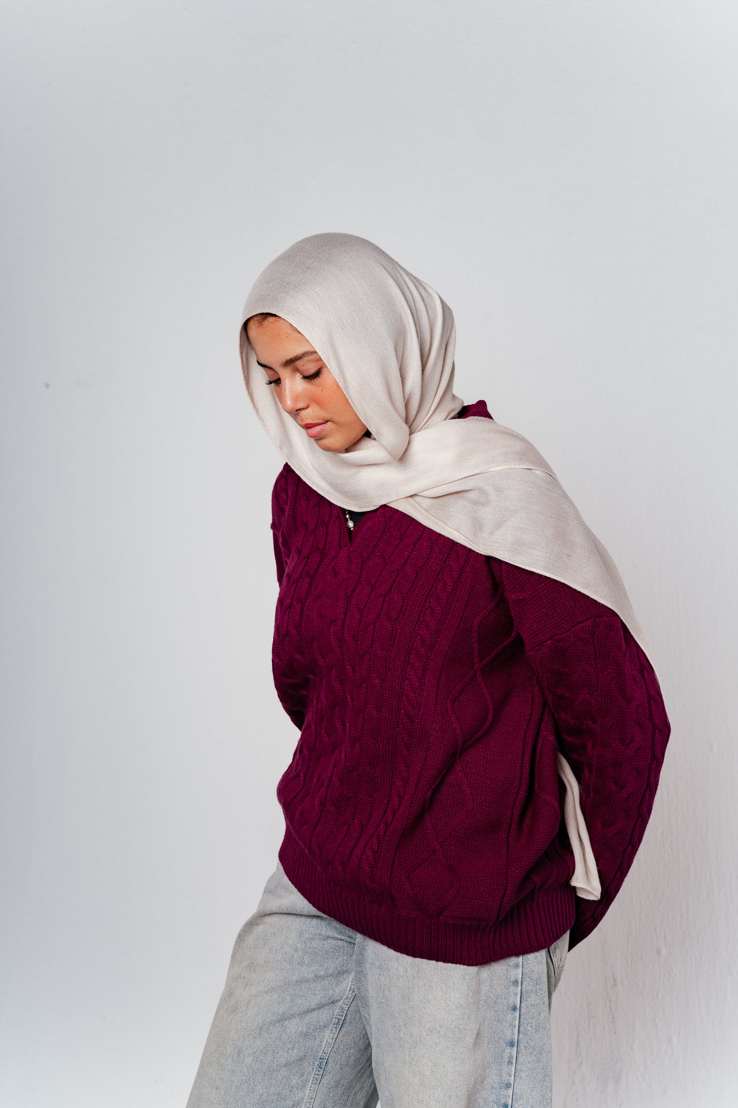 Knit Heaven Pullover in Raspberry