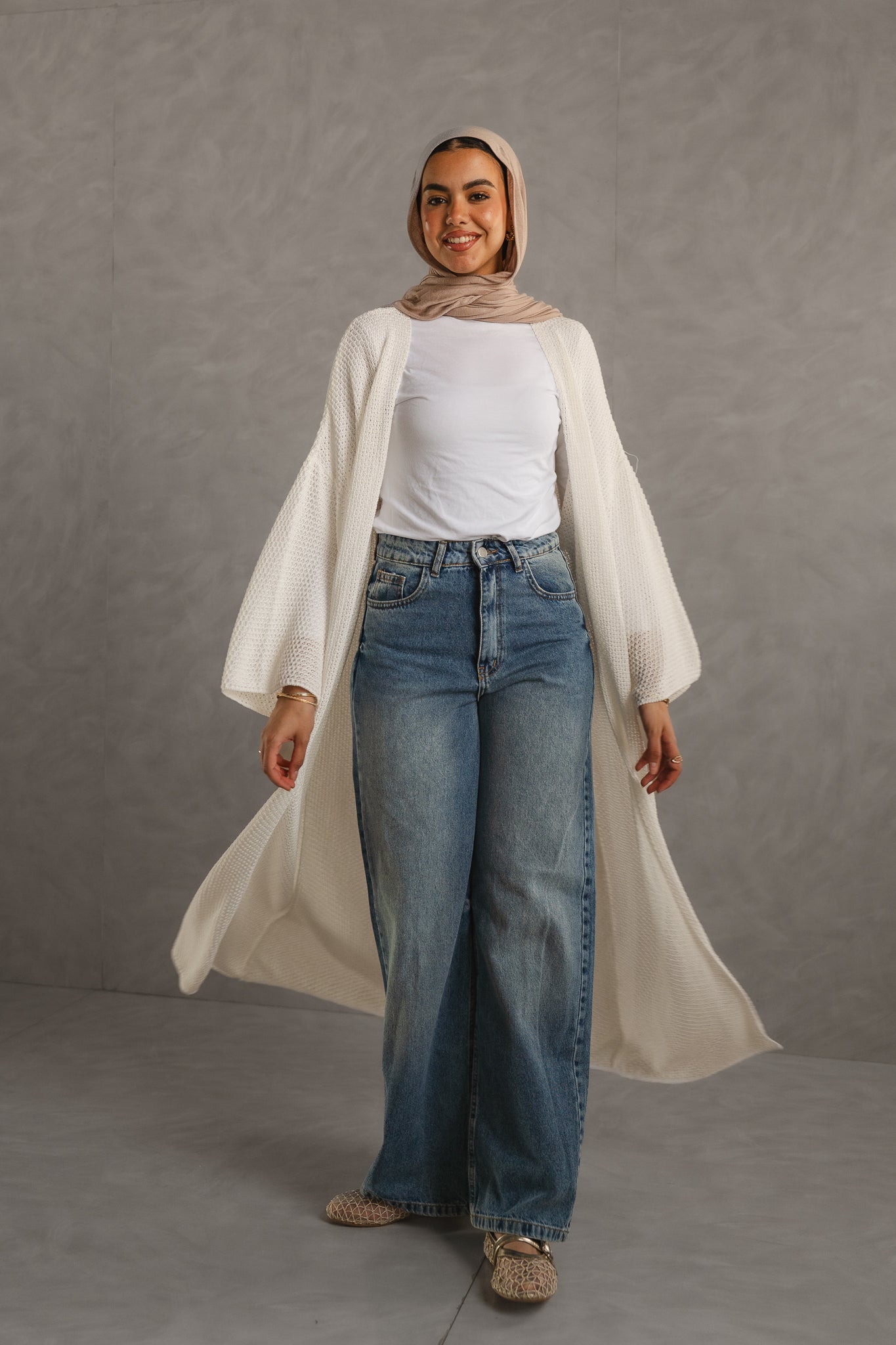 Cloud Crochet Long Cardigan