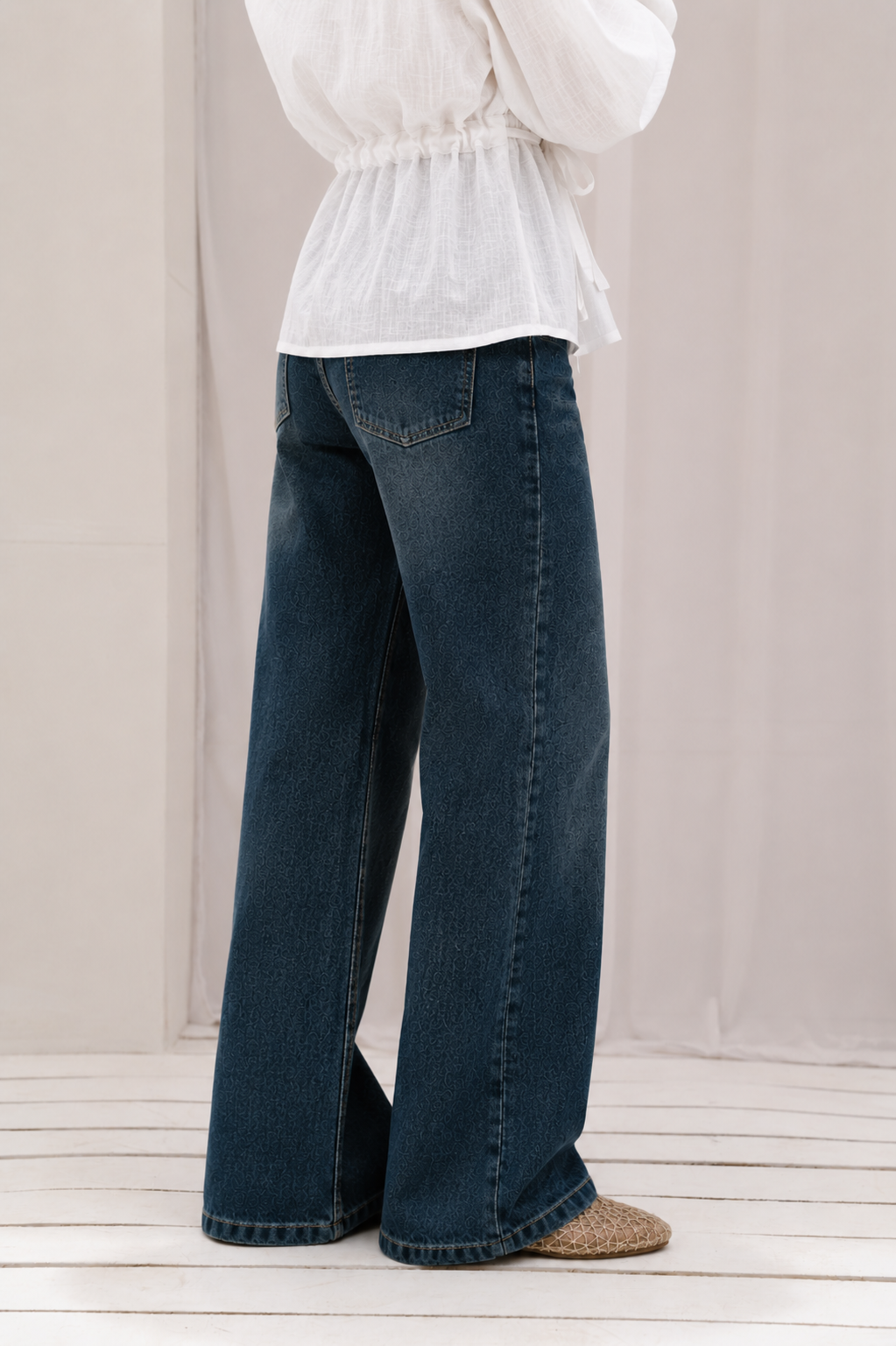 Daily Fit Denim Pants in Dark Blue