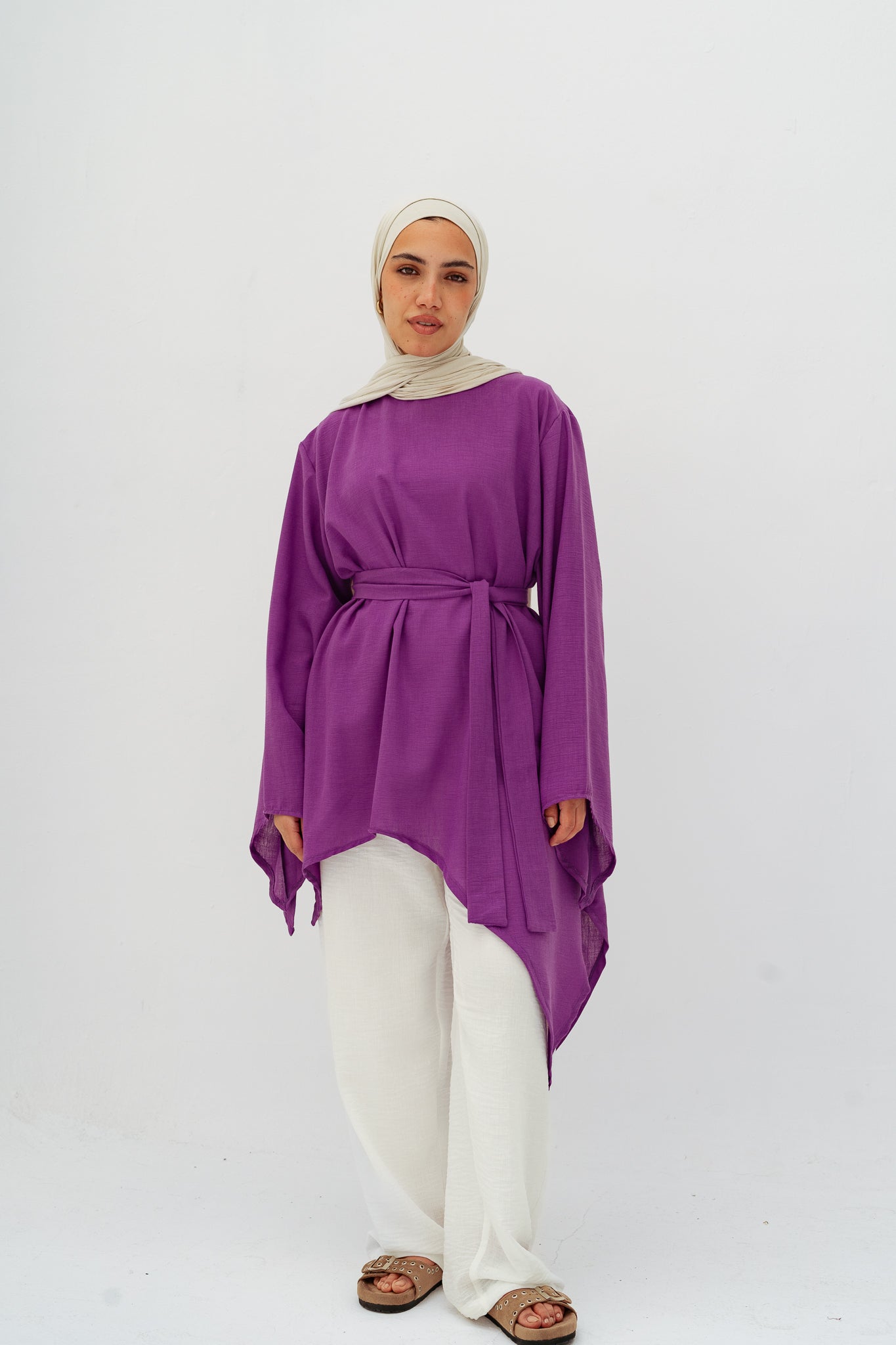 Ella asymmetric top in Purple