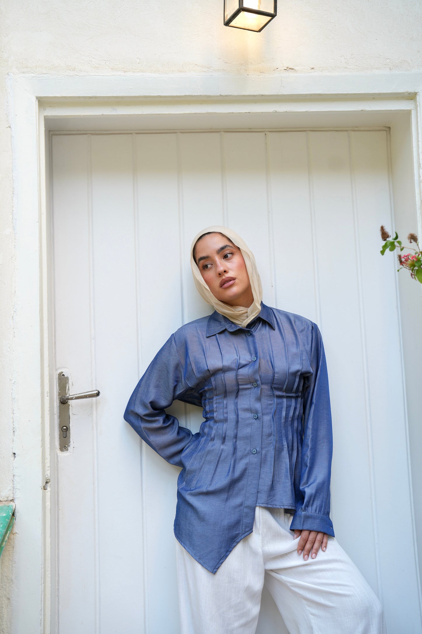 Dreamy Folds Shirt in Indigo
