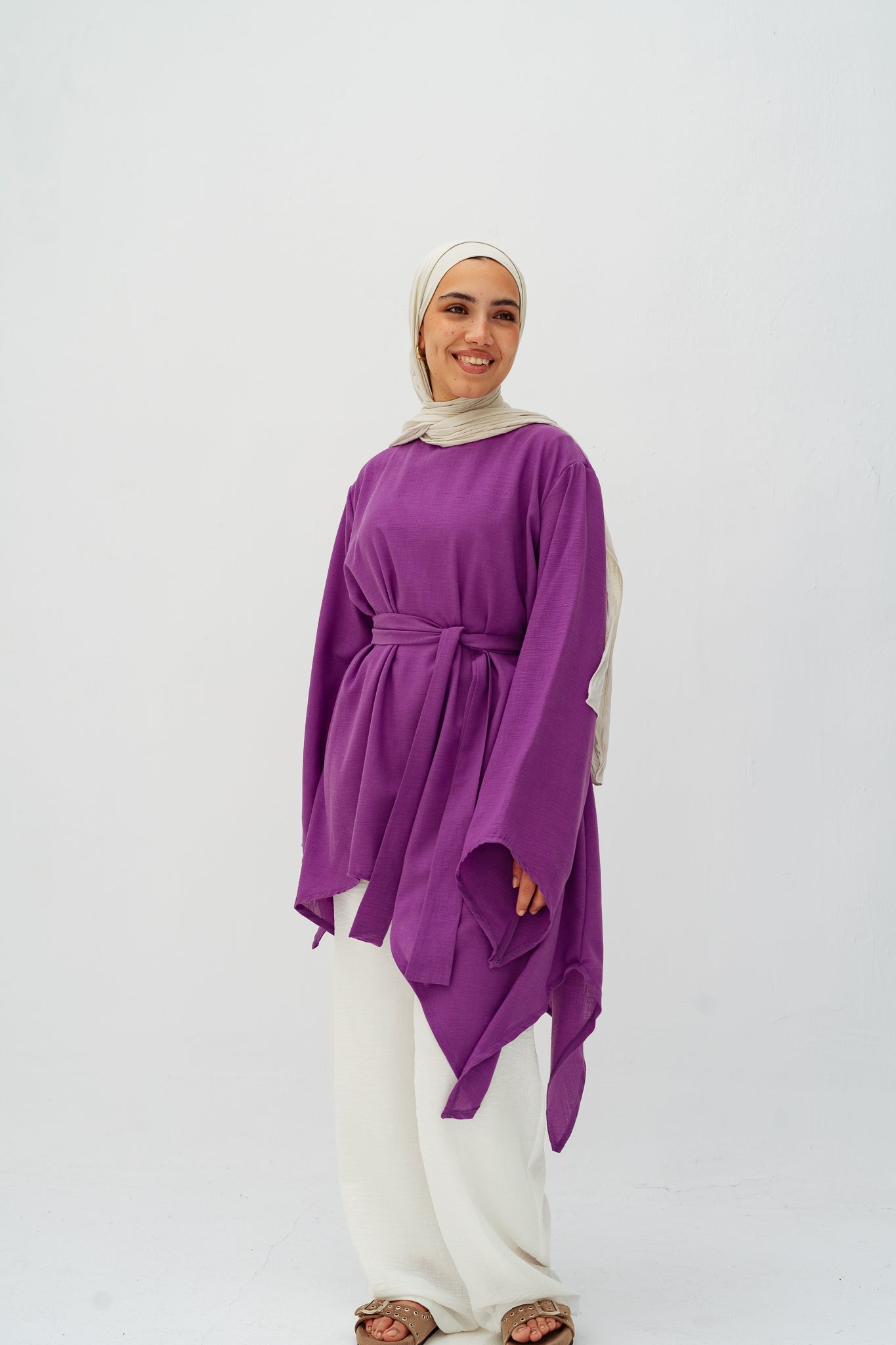 Ella asymmetric top in Purple