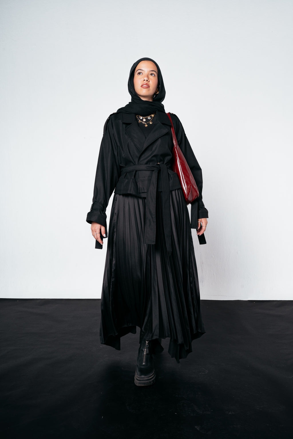 Ash Asymmetrical Skirt in Black