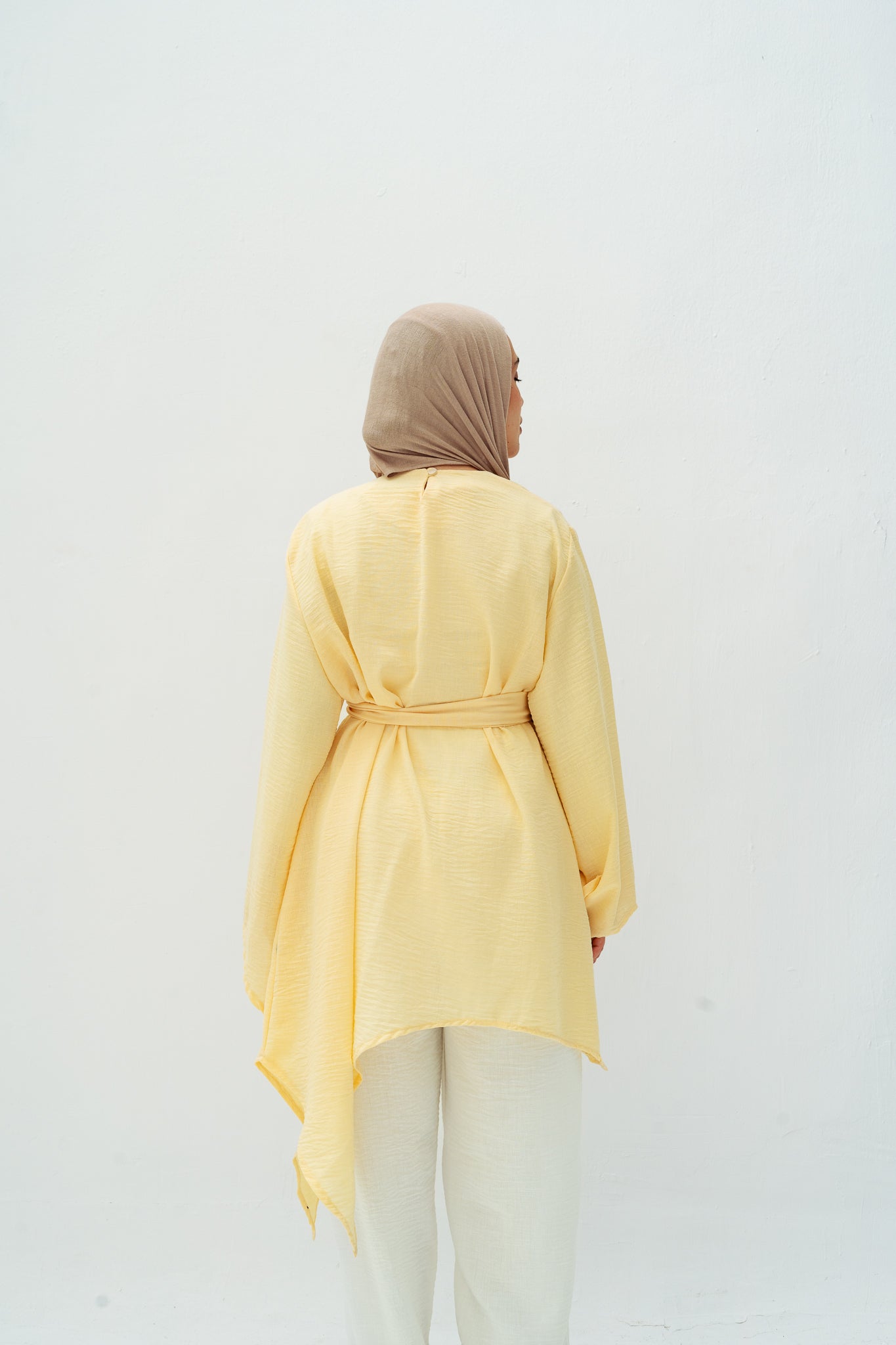 Ella asymmetric top in yellow
