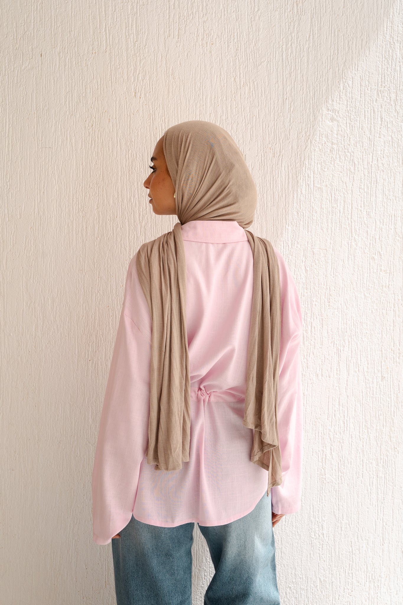Slay You Girl Linen Top in Rose