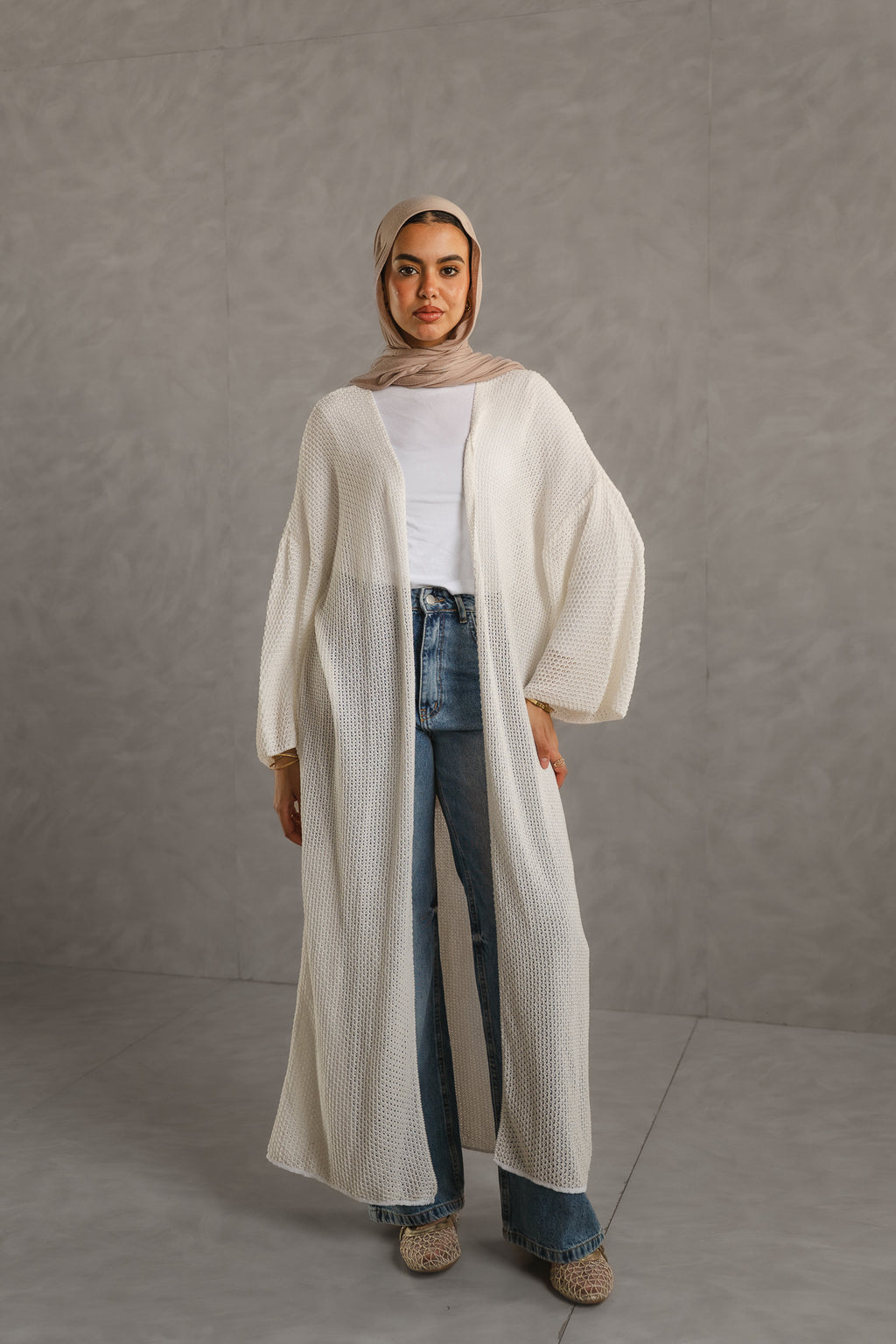 Cloud Crochet Long Cardigan