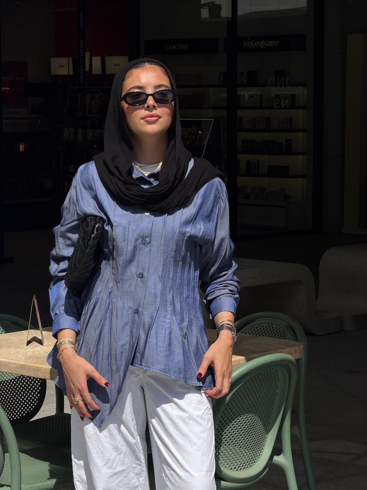 Dreamy Folds Shirt in Indigo
