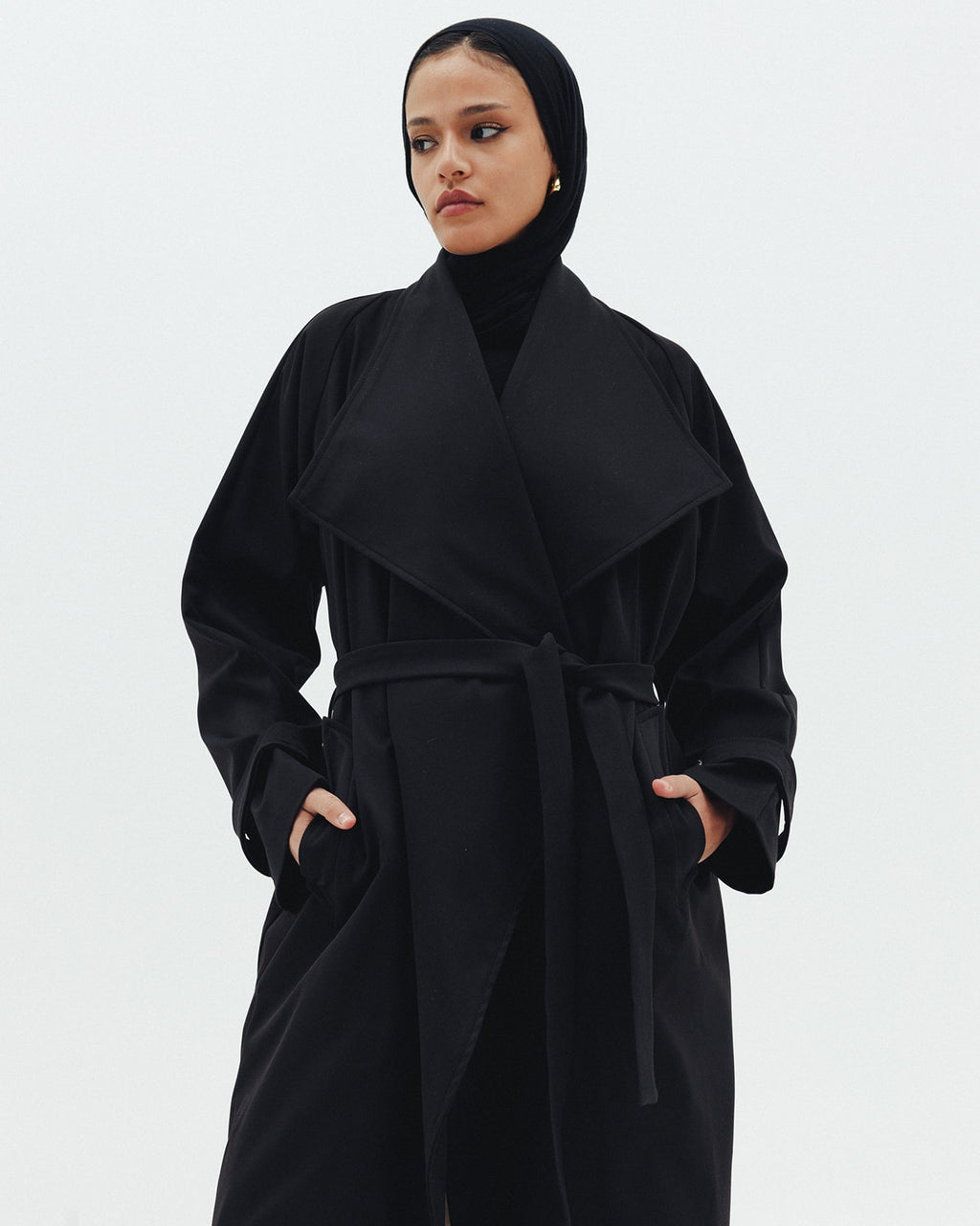 The Timeless Trench Coat in Black
