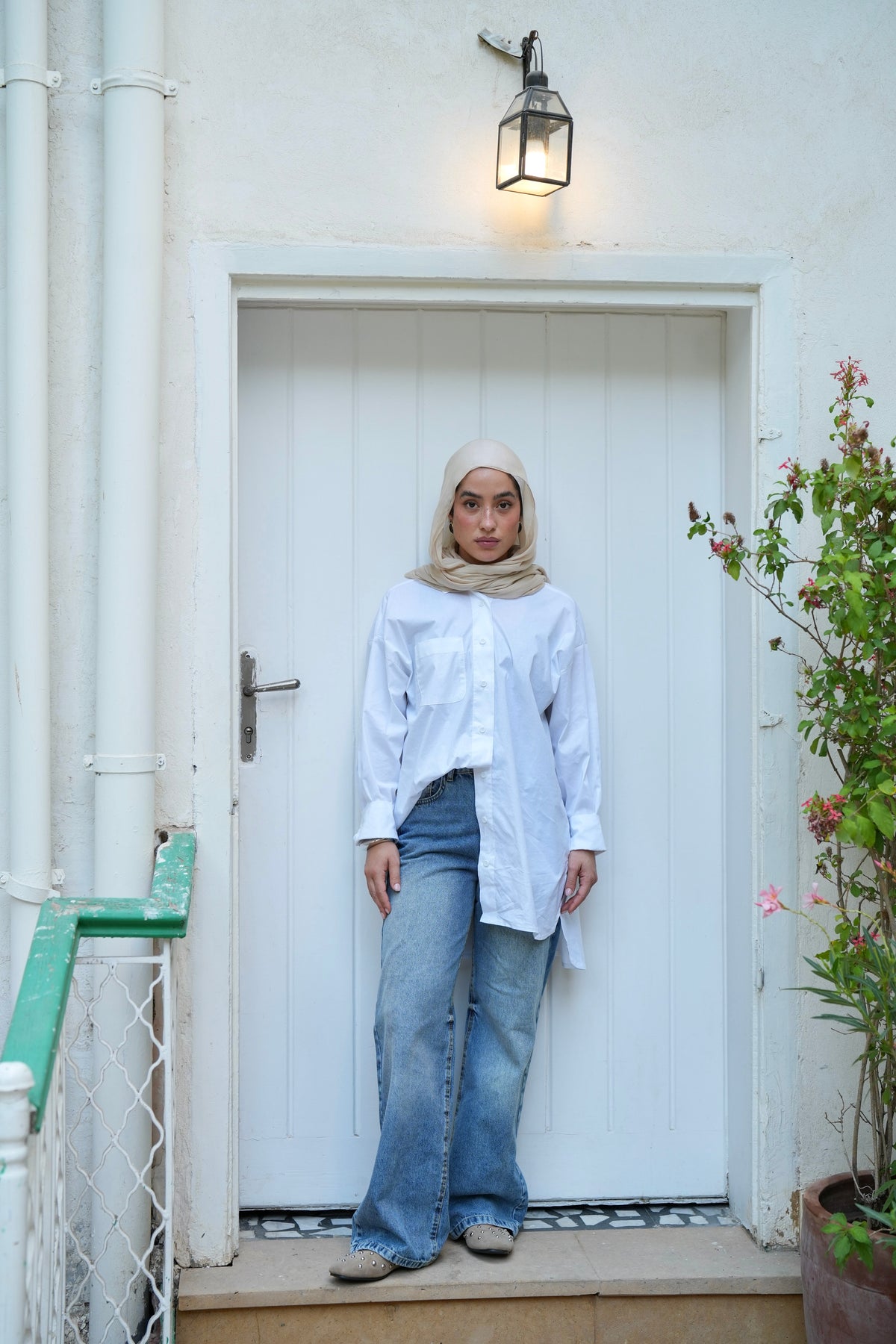 Daily Fit Denim Pants in Mid Blue