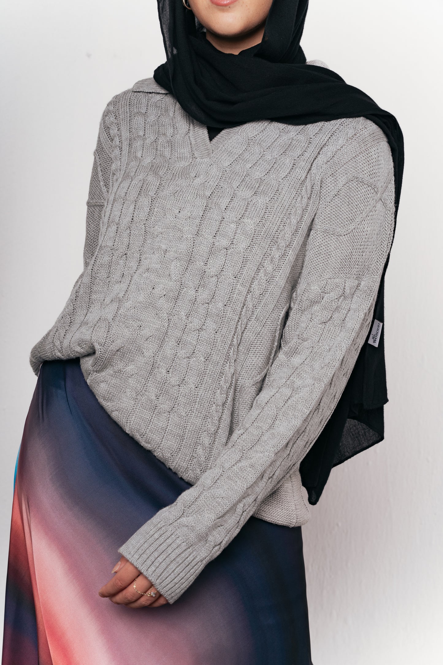 Knit Heaven Pullover in Grey