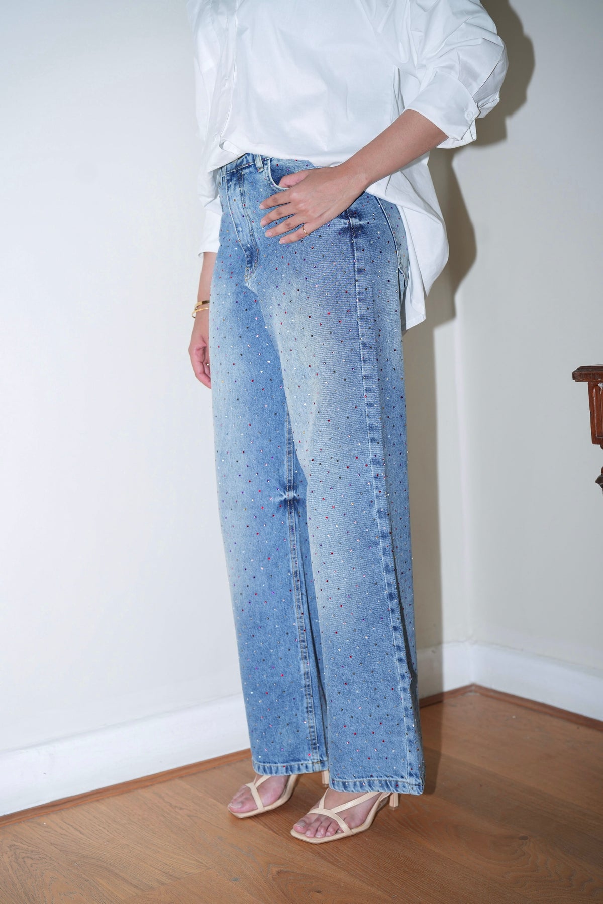 Extra You Denim Pants in Light Blue