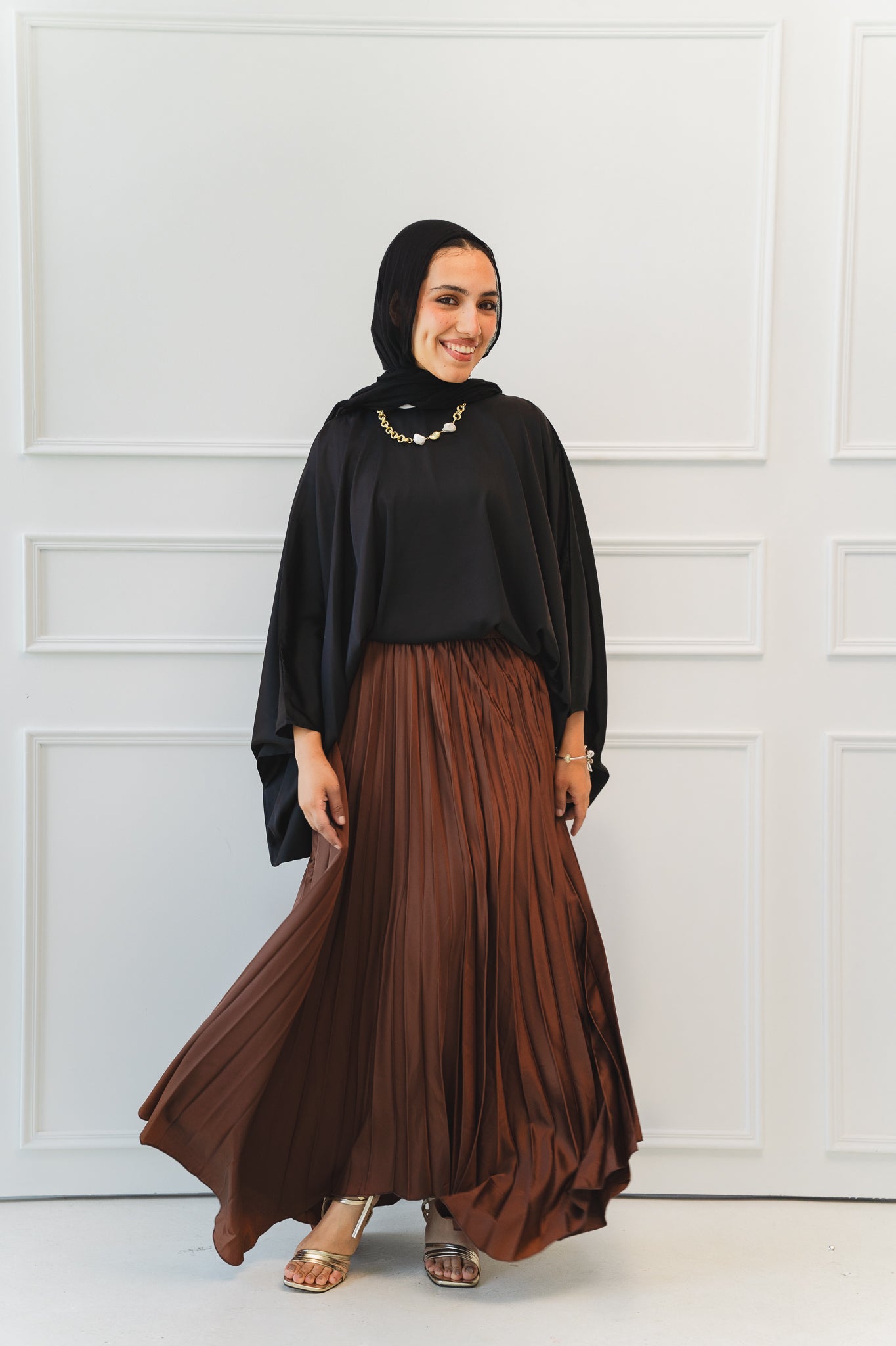 Ash Asymmetrical Skirt in Brown