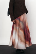 Rosewood Mist Satin Skirt