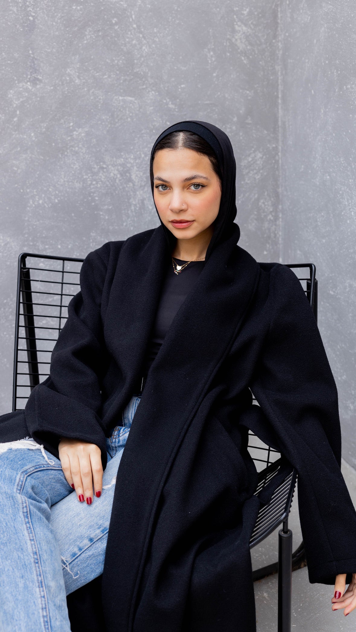 The Round Up Coat in Black