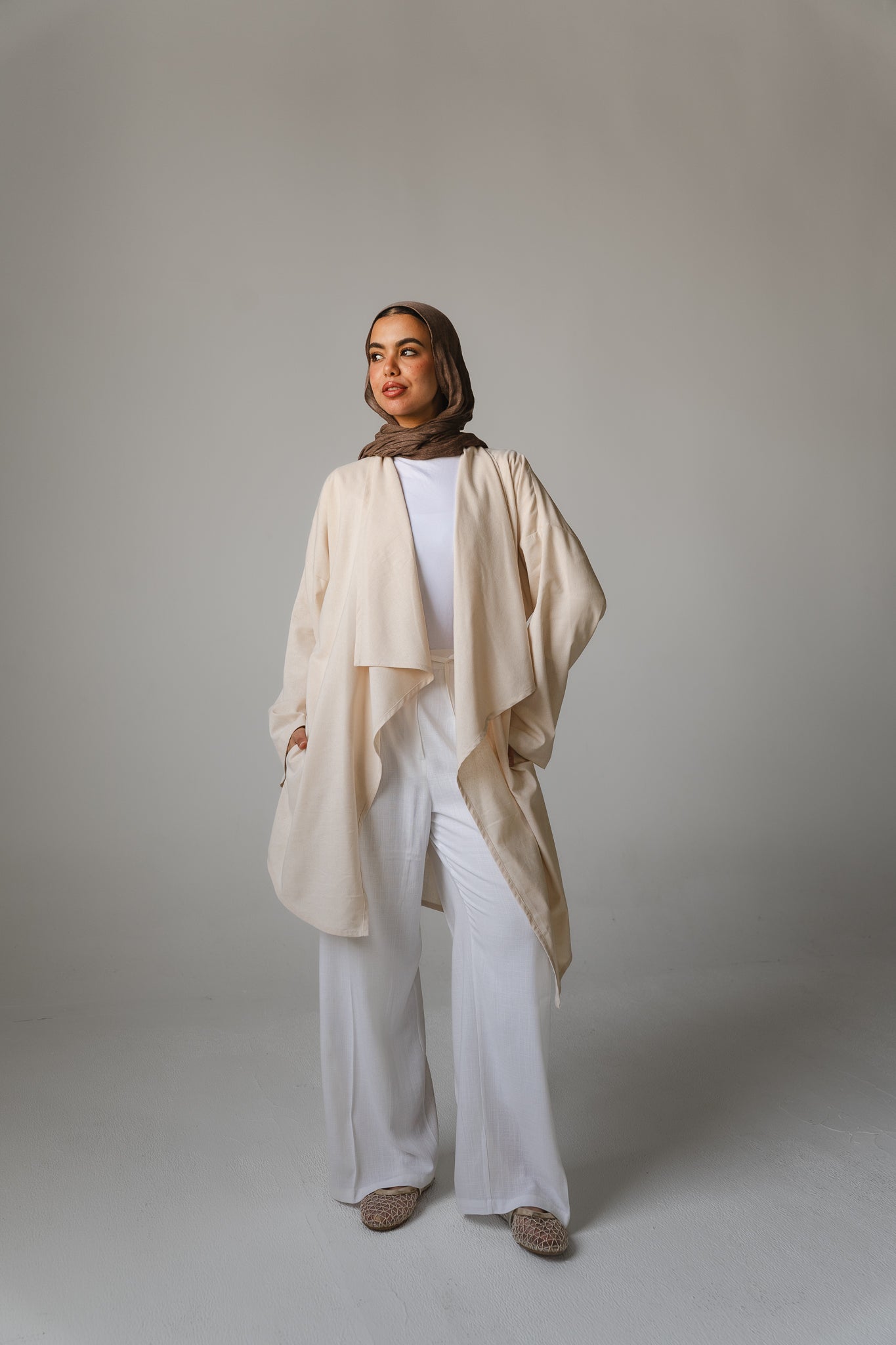 Main Bloom Moment Cardigan in Beige