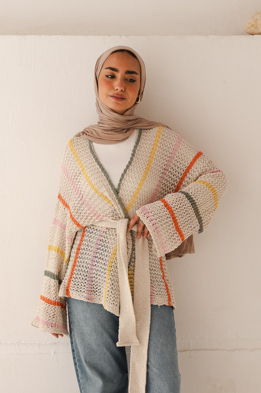 She’s A Vibe Metallic Threads Cardigan