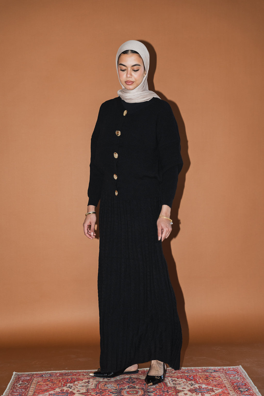 Soft Braids Skirt in Black